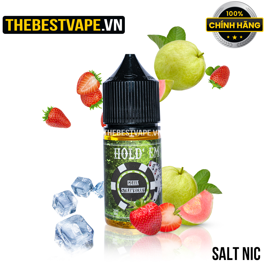 Hold'Em - GUAVA STRAWBERRY ( Ổi Dâu Tây Lạnh ) - Salt Nicotine