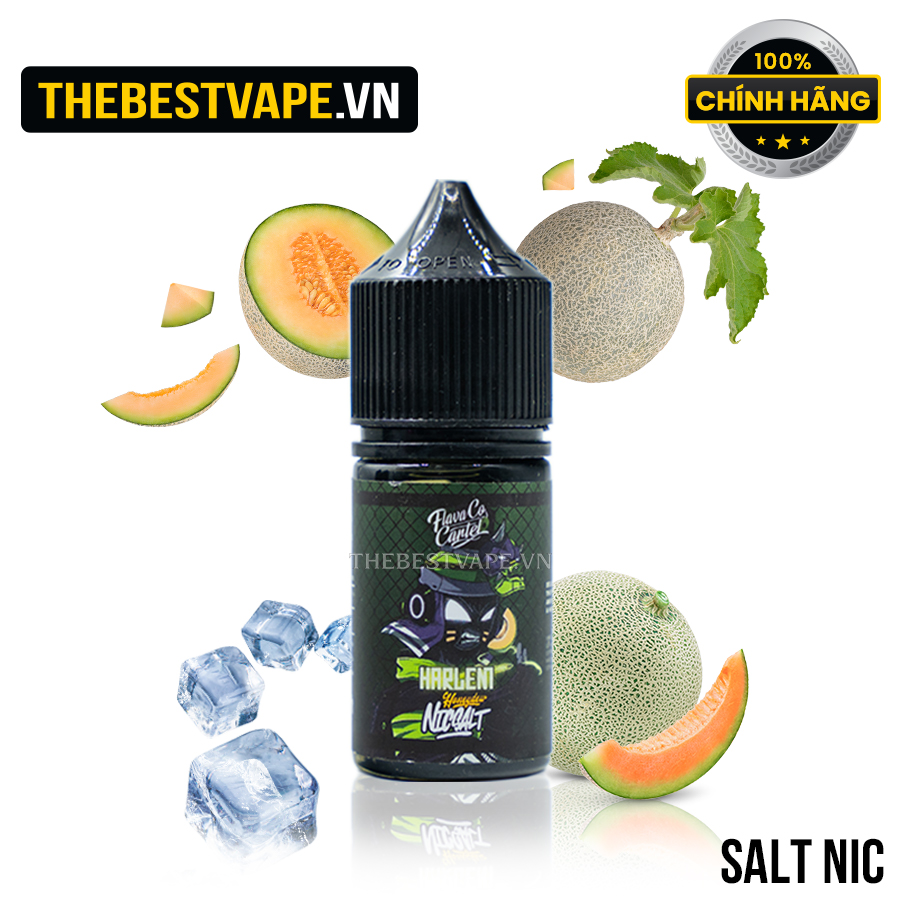 Flavaco Cartel  - HARLEM - Honeydew ( Dưa Lưới Lạnh ) - Salt Nicotine