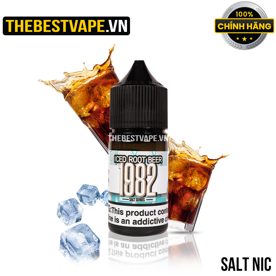 1982 - ICED ROOT BEER ( Xá Xị Lạnh ) - Salt Nicotine