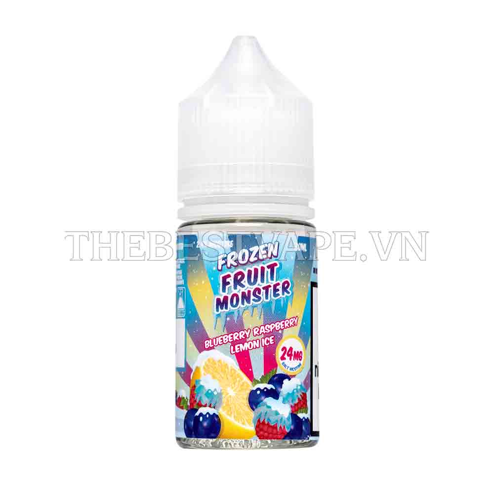 Frozen Fruit Monster - BLUEBERRY RASBERRY LEMON ICE ( Việt Quất Mâm Xôi Đỏ Chanh Lạnh ) - Salt Nicotine