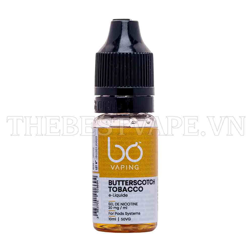 Bo Vaping  - BUTTERSCOTH TOBACCO ( Thuốc Lá Bơ Đậu Phộng ) - Salt Nicotine