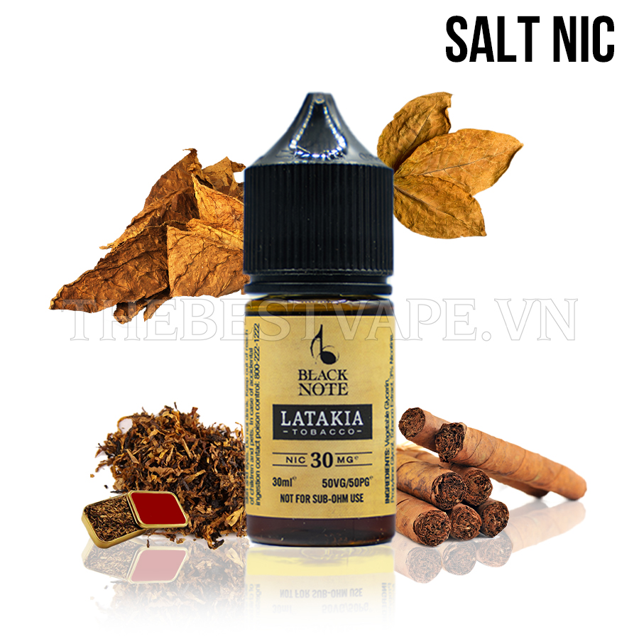 Black Note - LATAKIA TOBACCO (  Thuốc Lá Thảo Mộc ) - Salt Nicotine