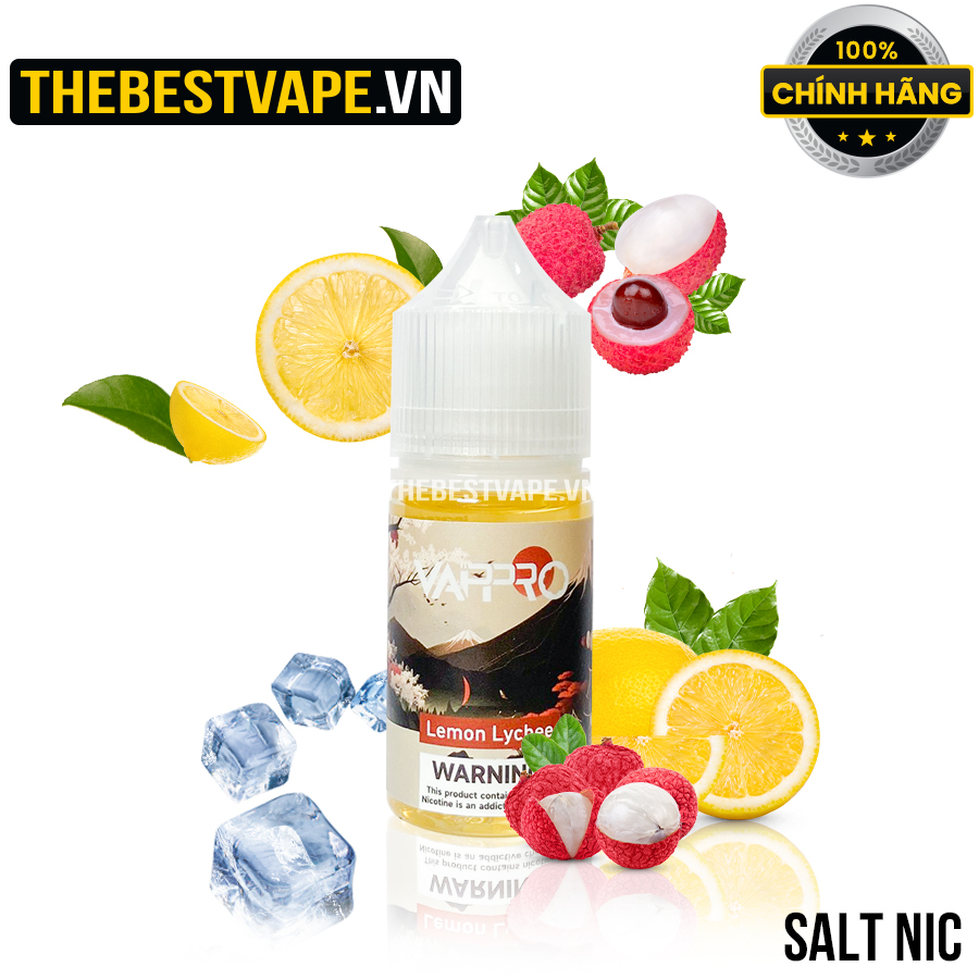 Vappro - LEMON LYCHEE ( Chanh Vải Lạnh ) - Salt Nicotine