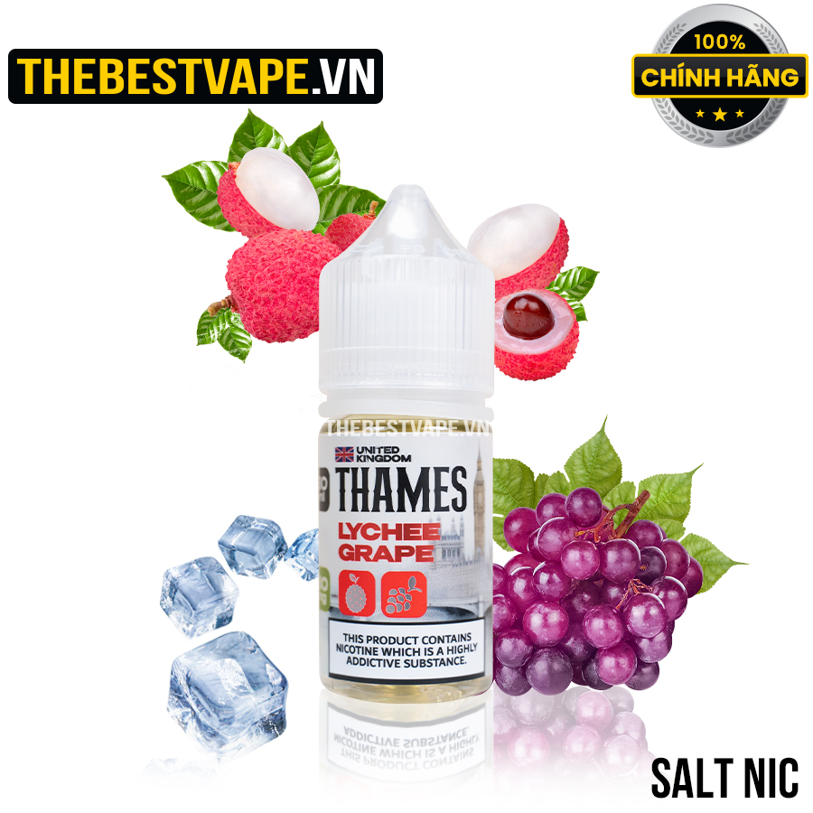 Thames - LYCHEE GRAPE ( Vải Nho Lạnh ) - Salt Nicotine