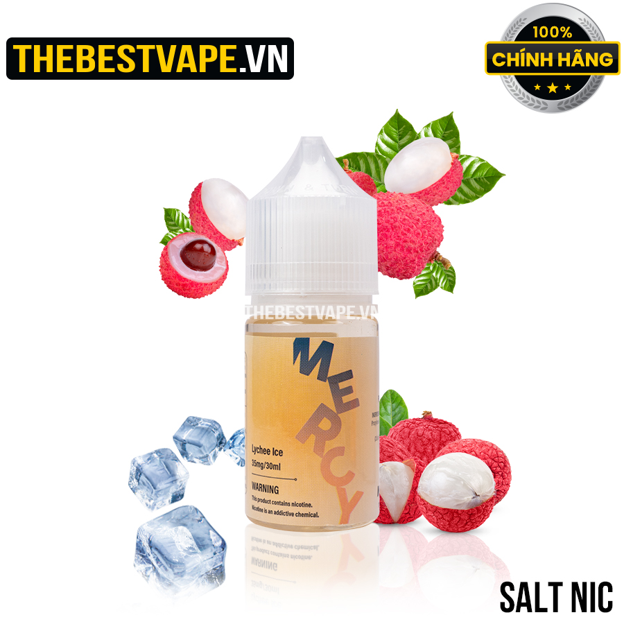 Mercy LYCHEE ICE ( Vải Lạnh ) Salt Nicotine