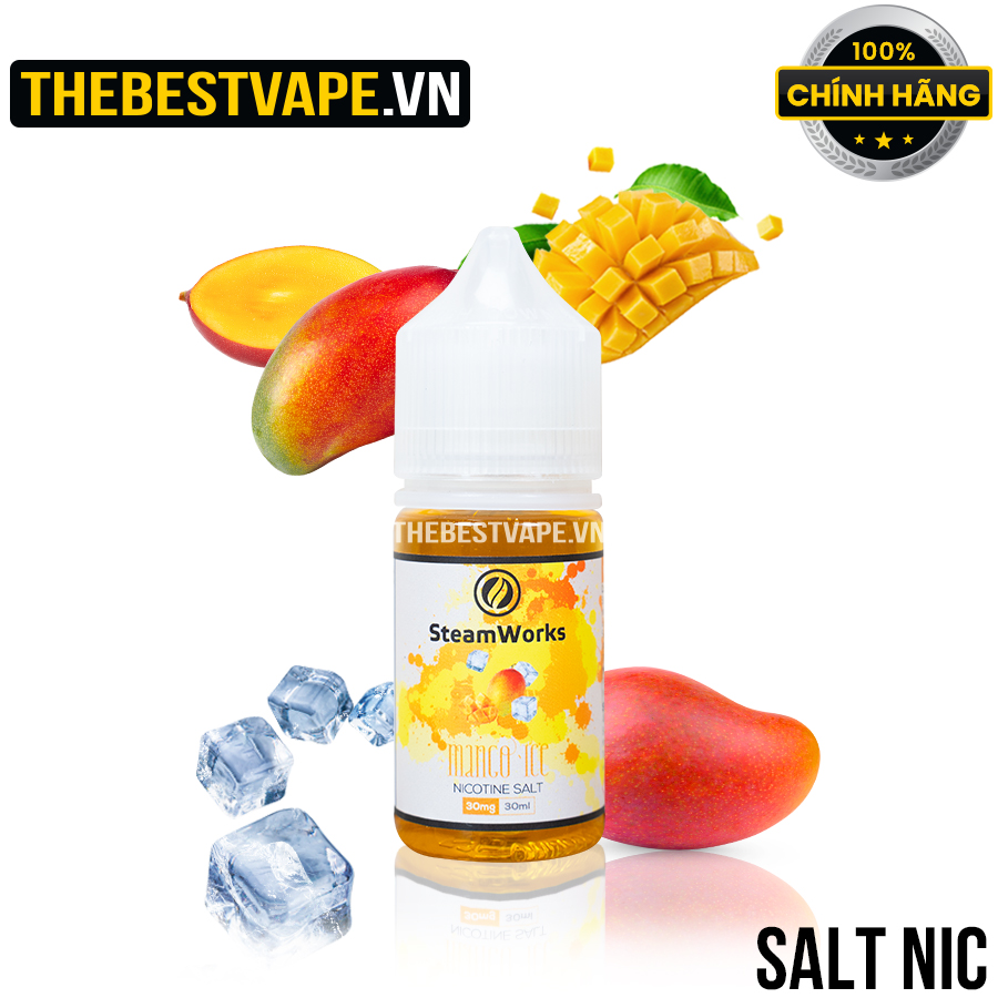 Steam Works - MANGO ICE ( Xoài Lạnh ) - Salt Nicotine