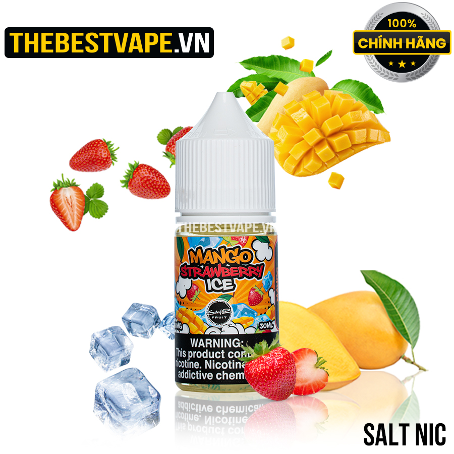 Savor Fruit - MANGO STRAWBERRY ( Xoài Dâu Lạnh ) - Salt Nicotine