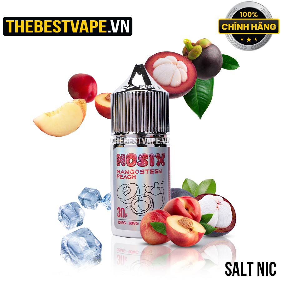 Nosix - MANGOSTEEN PEACH ( Măng Cụt Đào Lạnh ) - Salt Nicotine