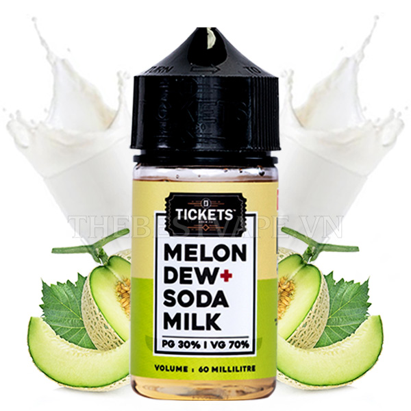 Tickets - FB Soda Melon 60ml ( Dưa lưới - Soda Sữa )