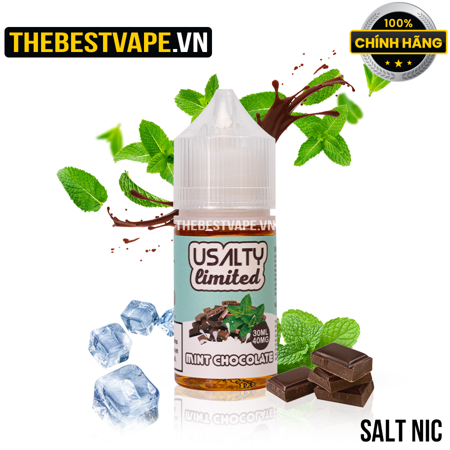 Usalt ( Limited ) - MINT CHOCOLATE ( Socola Bạc Hà Lạnh ) - Salt Nicotine