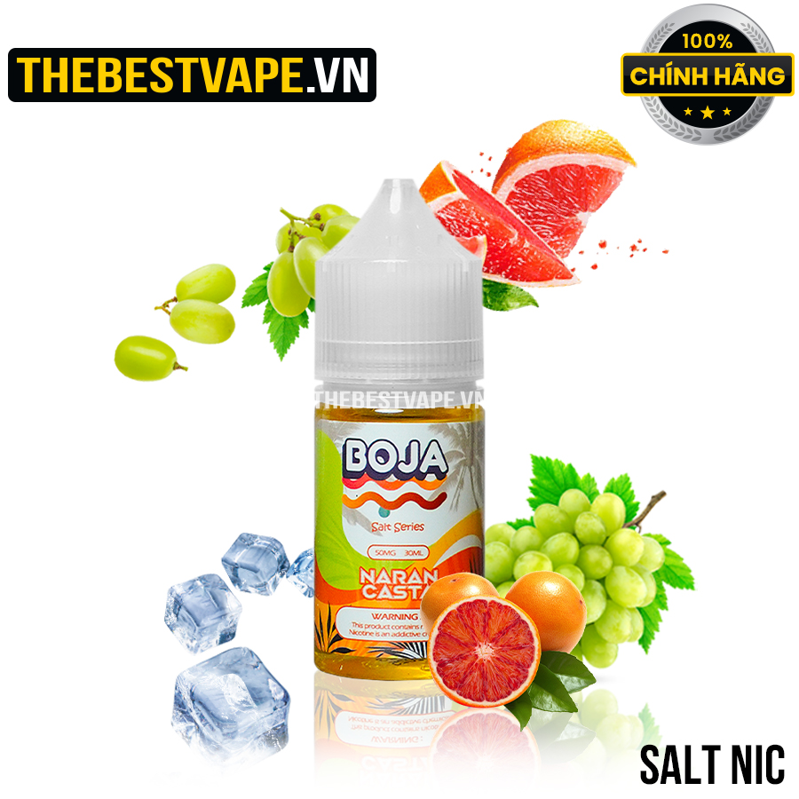 Boja - NARAN CASTA - GREEN GRAPE BLOOD ORANGE ( Nho Bưởi Đỏ Lạnh ) - Salt Nicotine