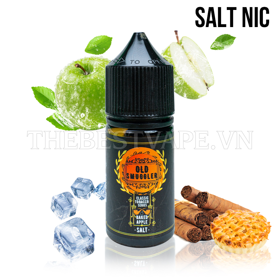 Old Smuggler - CLASSIC TOBACCO - BAKED APPLE ( Thuốc Lá Táo ) - Salt Nicotine