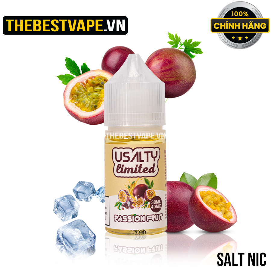Usalt ( Limited ) - PASSION FRUIT ( Chanh Dây Lạnh ) - Salt Nicotine