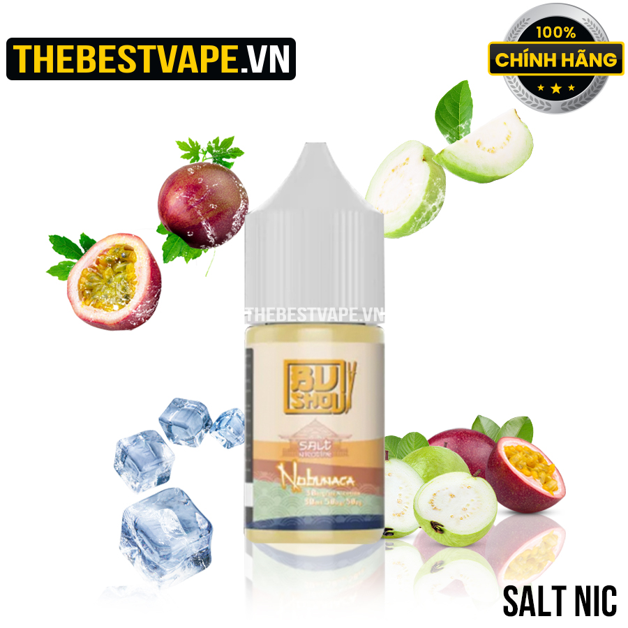 BUSHOU - PASSION GUAVA ( Chanh Dây Ổi Lạnh ) - Salt Nicotine