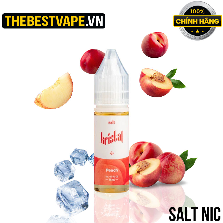 Kristal  - PEACH ( Đào Lạnh ) - Salt Nicotine