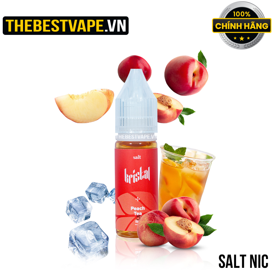 Kristal ( Tea Series ) - PEACH TEA ( Trà Đào Lạnh ) - Salt Nicotine