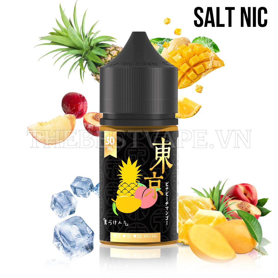 Tokyo Golden - PINA PEACH MANGO ( Dứa Đào Xoài Lạnh ) - Salt Nicotine