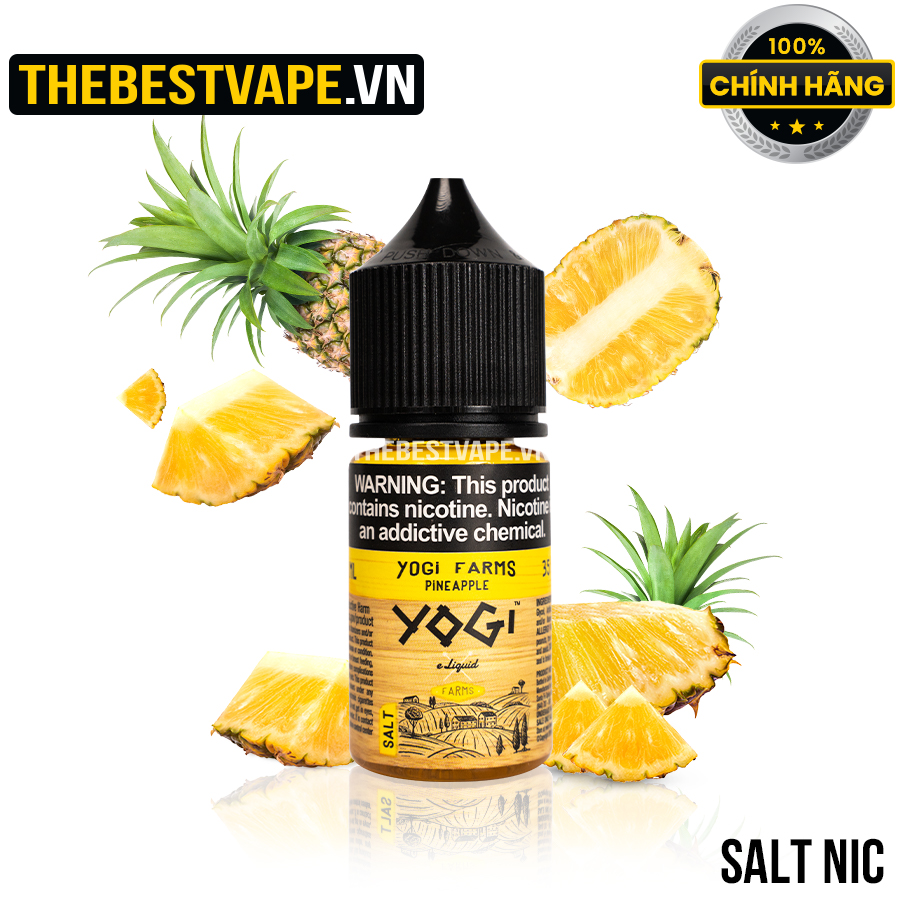 Yogi ( Farms ) - PINEAPPLE ( Dứa ) - Salt Nicotine