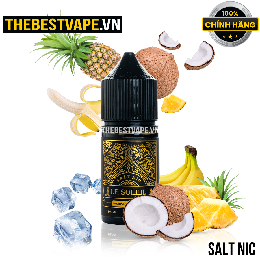 Le Soleil - PINEAPPLE COCONUT BANANA ( Dứa Dừa Chuối Lạnh ) - Salt Nicotine