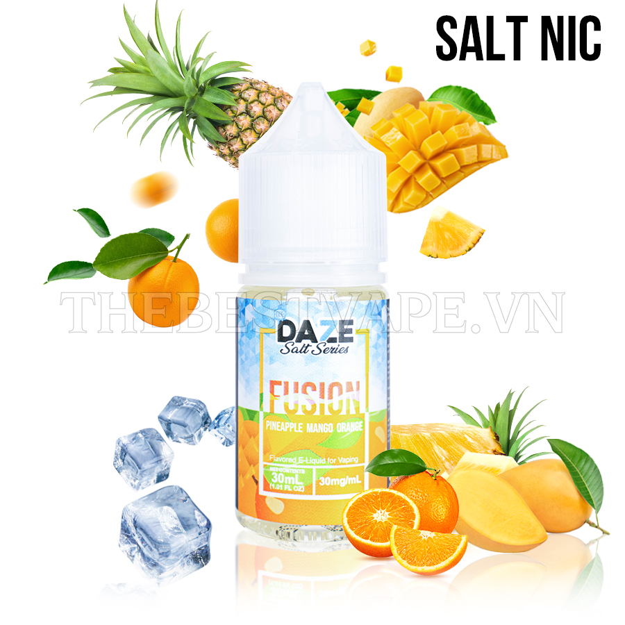 7 Daze MFG ( Fusion ) - PINEAPPLE MANGO ORANGE ( Dứa Xoài Cam Lạnh ) - Salt Nicotine