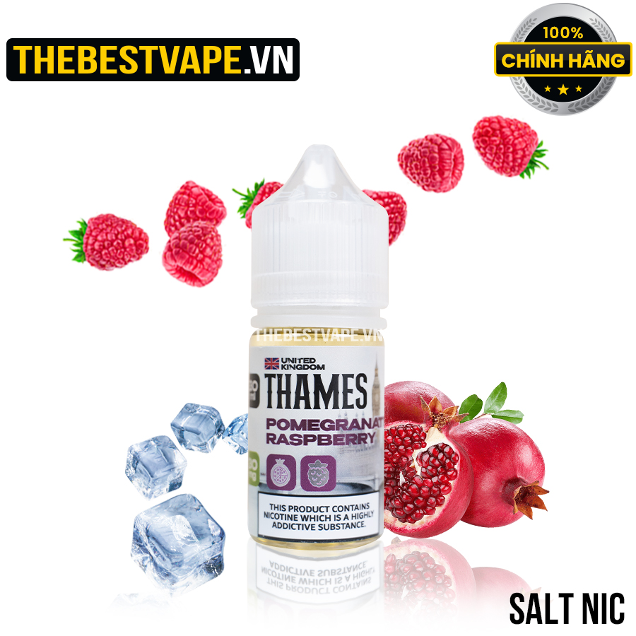 Thames - POMEGRANATE RASPBERRY ( Lựu Mâm Xôi Lạnh ) - Salt Nicotine