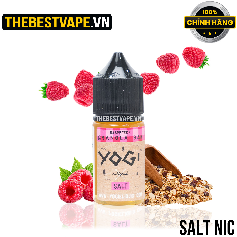 Yogi ( Granola Bar ) - RASPBERRY ( Ngũ Cốc Mâm Xôi ) - Salt Nicotine