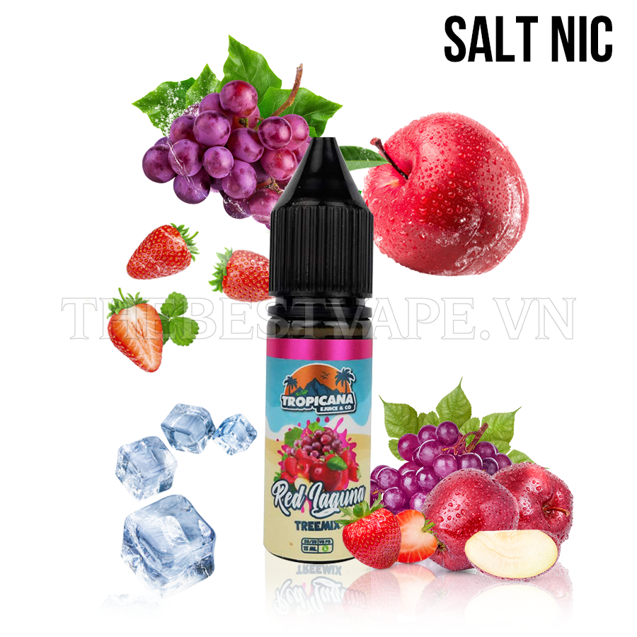 Tropicana Ejuice & Co - RED LAGUNA " TREE MIX " ( Nho Dâu Tây Táo Lạnh )- Salt Nicotine