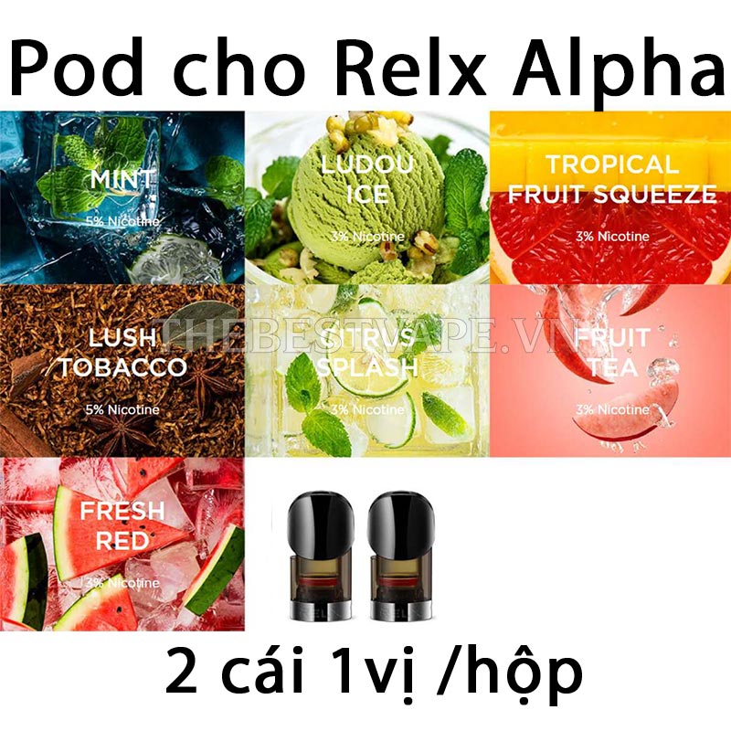 Pod RELX ALPHA KIT - POD 1.6ml thay thế chính hãng