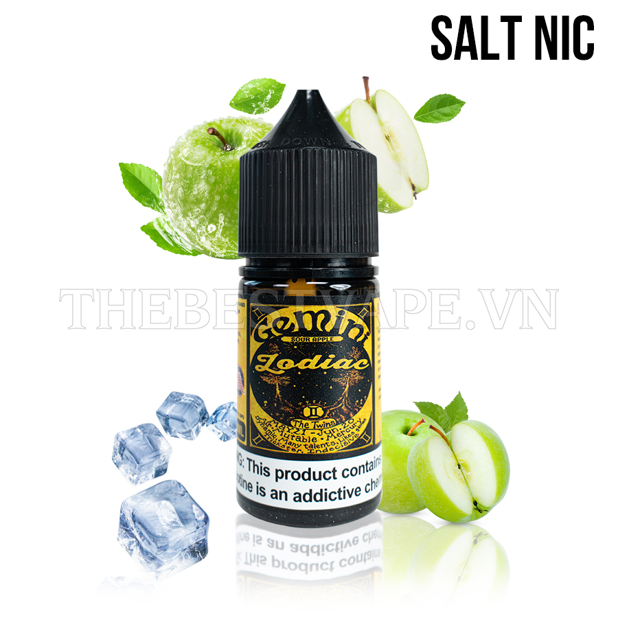 Zodiac - GEMINI SOUR APLLE ( Táo Xanh Lạnh ) - Salt Nicotine