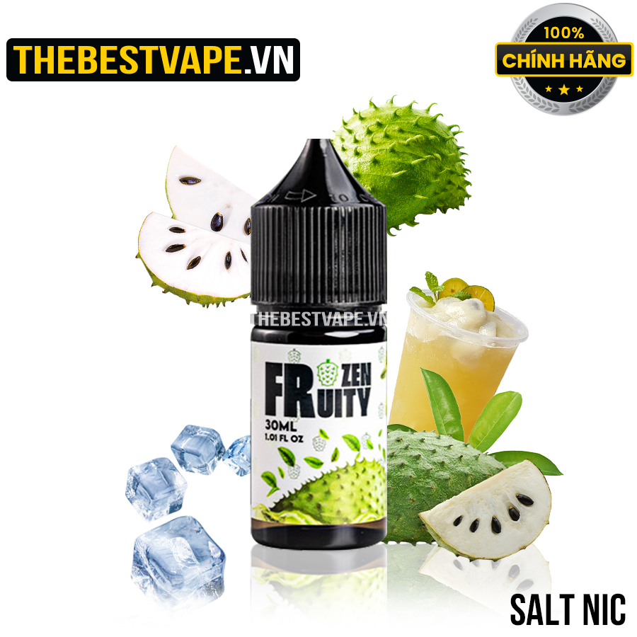 Frozen Fruity - ICED SOURSOP TEA ( Trà Mãng Cầu Lạnh ) - Salt Nicotine