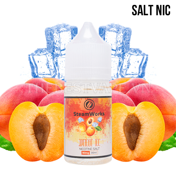 Steam Works - APRICOT ICE ( Mơ Lạnh ) - Salt Nicotine