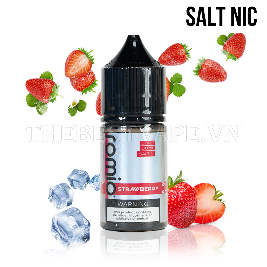 Romio - STRAWBERRY ( Dâu Tây Lạnh ) - Salt Nicotine