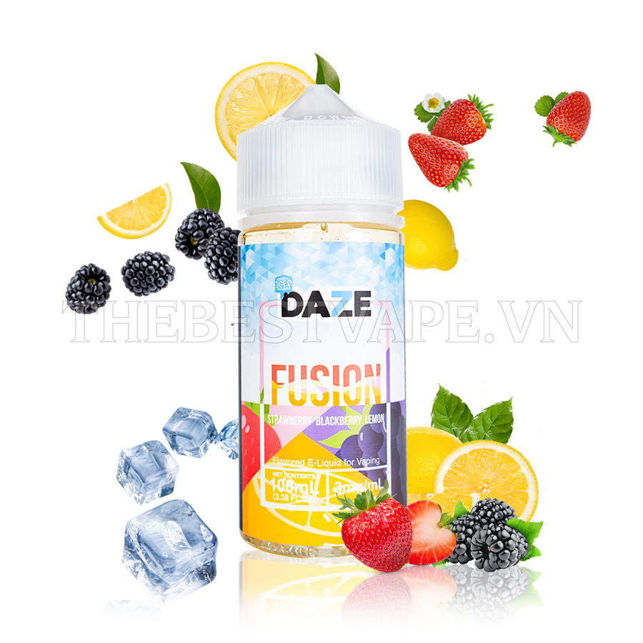 7 Daze MFG ( Fusion ) - STRAWBERRY BLACKBERRY LEMON ( Dâu Tây Dâu Tằm Chanh Lạnh ) - Freebase