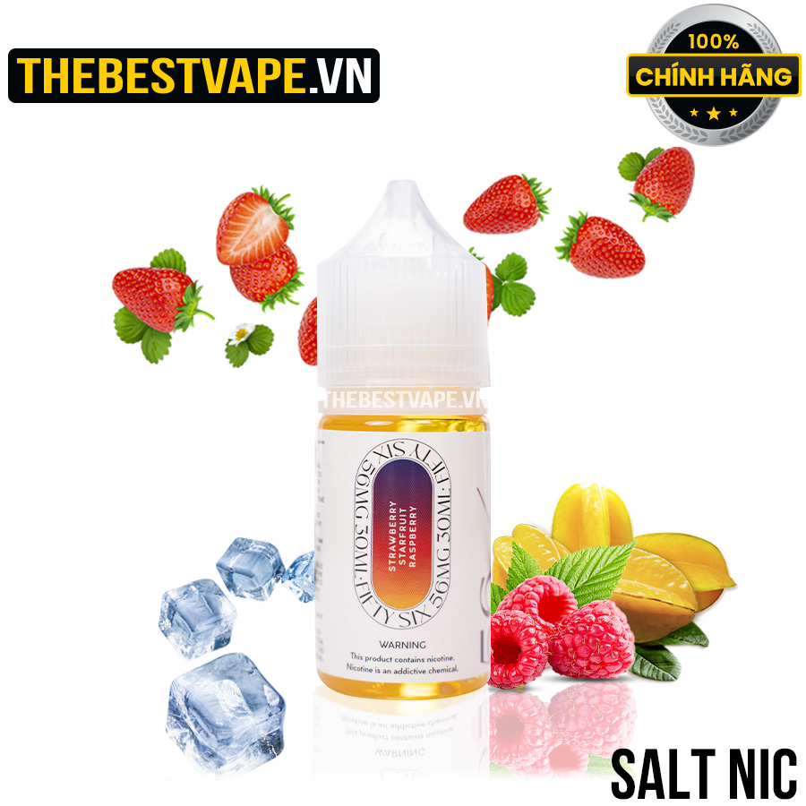 Fifty Six - STRAWBERRY STARFRUIT RASPBERRY ( Dâu Tây Khế Dâu Tằm Lạnh ) - Salt Nicotine