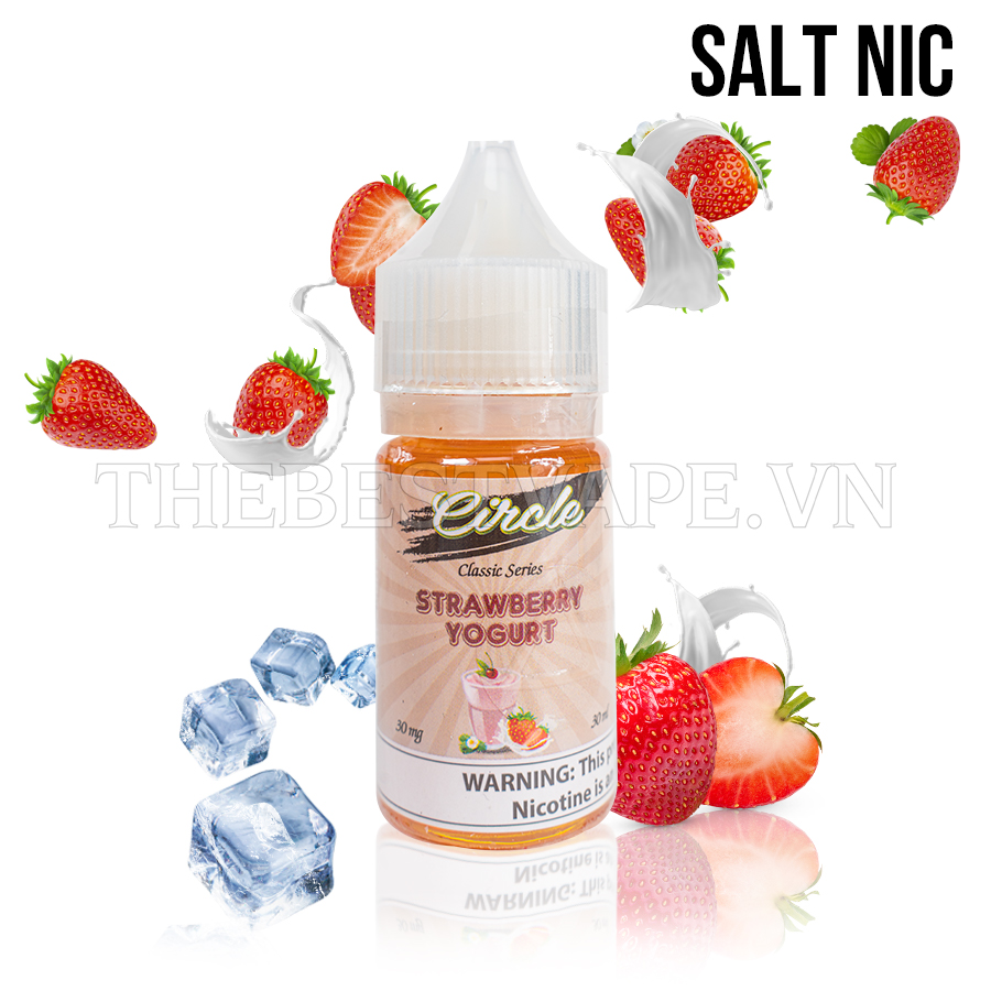 Circle ( Classic Series ) - STRAWBERRY YOGURT ( Sữa Chua Dâu ) - Salt Nicotine