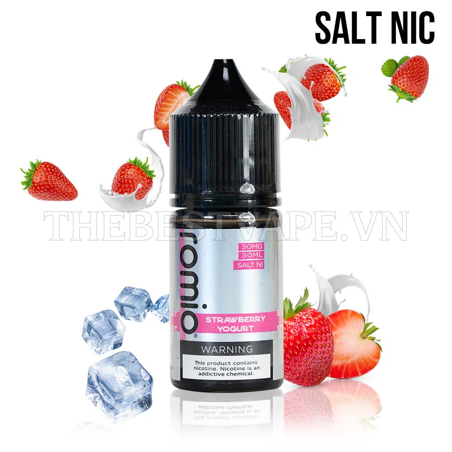 Romio - STRAWBERRY YOGURT ( Sữa Chua Dâu Tây Lạnh ) - Salt Nicotine giá tốt hcm