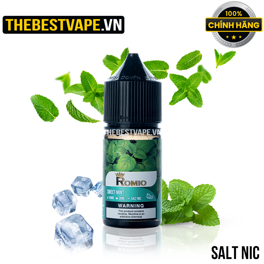 Romio ( King Ice Series ) - SWEET MINT ( Bạc Hà Lạnh ) - Salt Nicotine