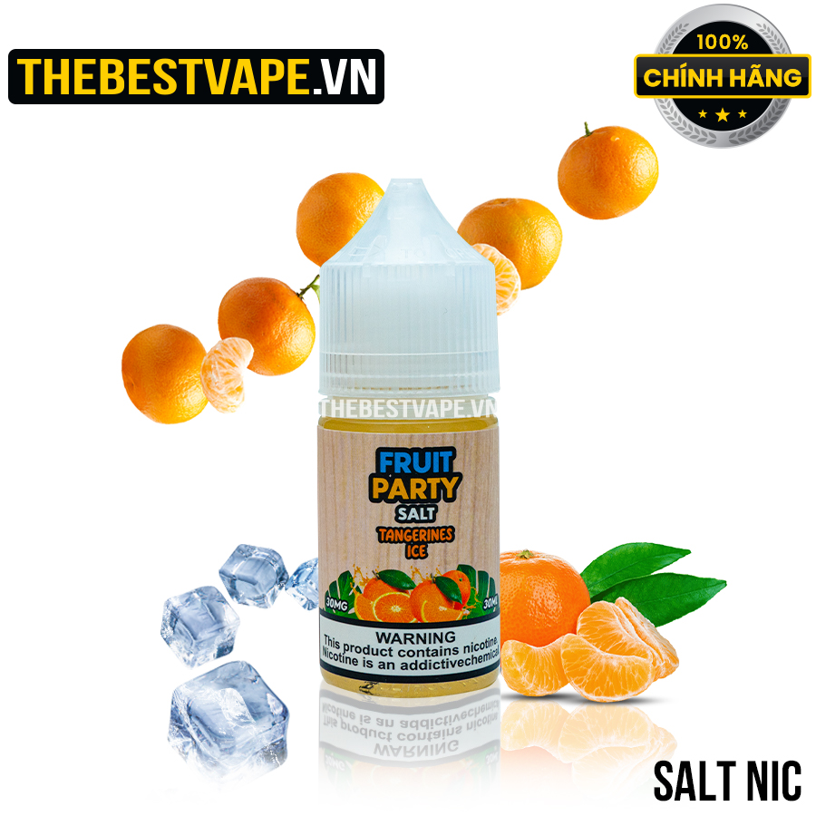 Fruit Party - TANGERINE ICE ( Quýt Lạnh ) - Salt Nicotine