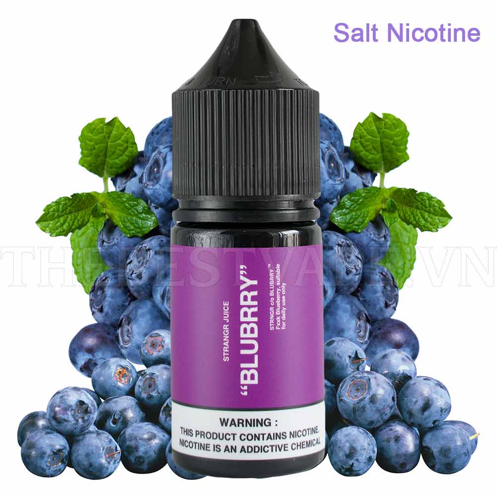 Tinh dầu vape salt nicotine BLUBRRY 35Ni Strangr Juice