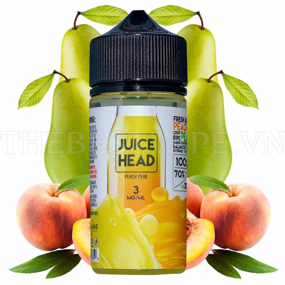 Mua bán Tinh dầu vape mỹ giá rẻ Peach Pear Ice Juice Head 100ml