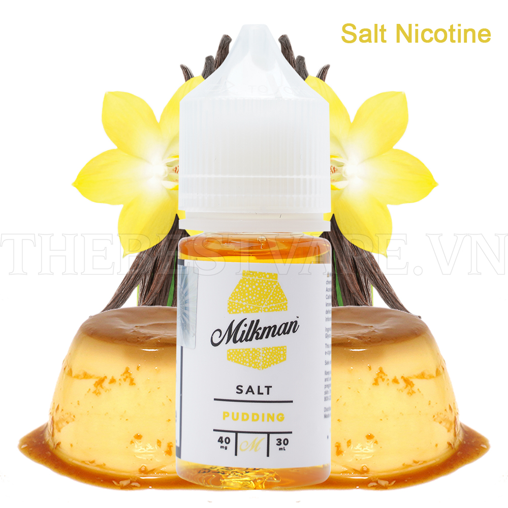 Tinh dầu vape mỹ Salt-nicotine Pudding Milkman 40Ni