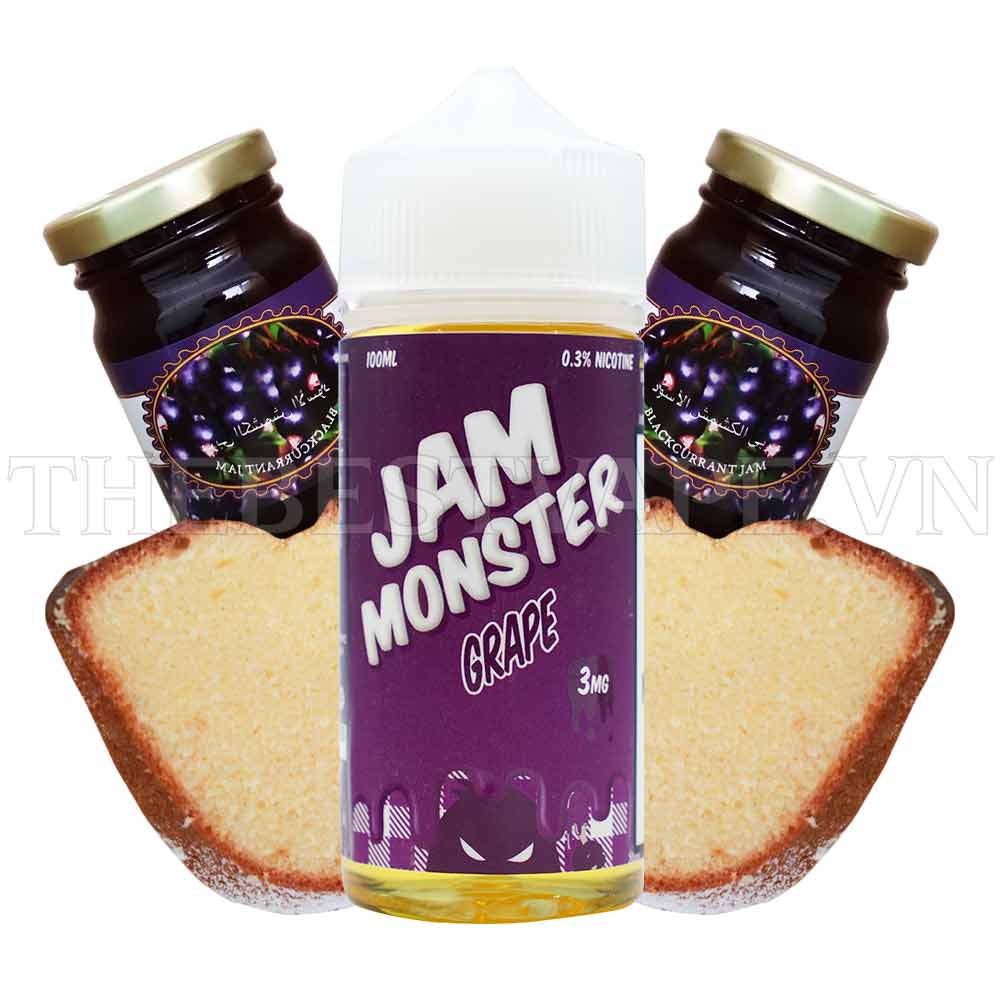 Monster Vape Labs ( Jam Monster ) - GRAPE ( Bánh Mứt Nho ) - Salt Nicotine