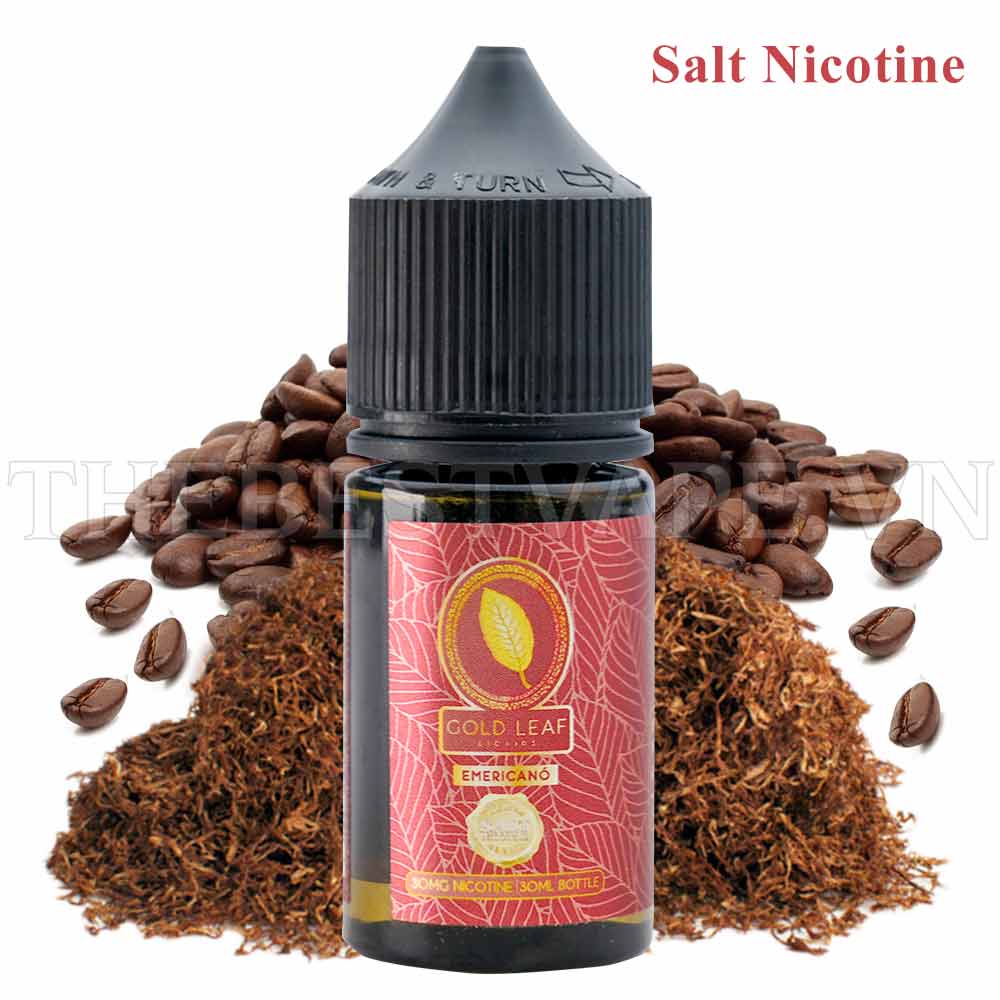 GoldLeaf - EMERICANO ( Thuốc Lá Cà Phê ) - Salt Nicotine
