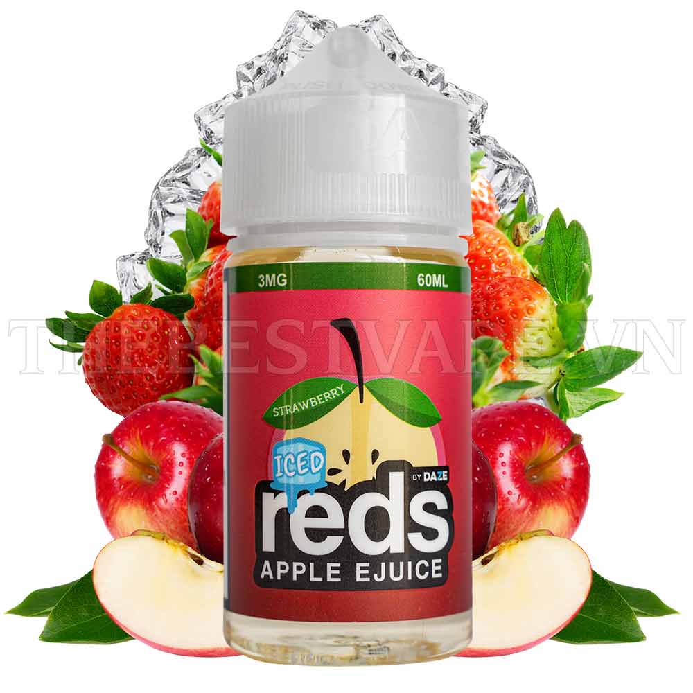 RedsApple - FB Strawberry Iced 60ml ( táo dâu bạc hà )