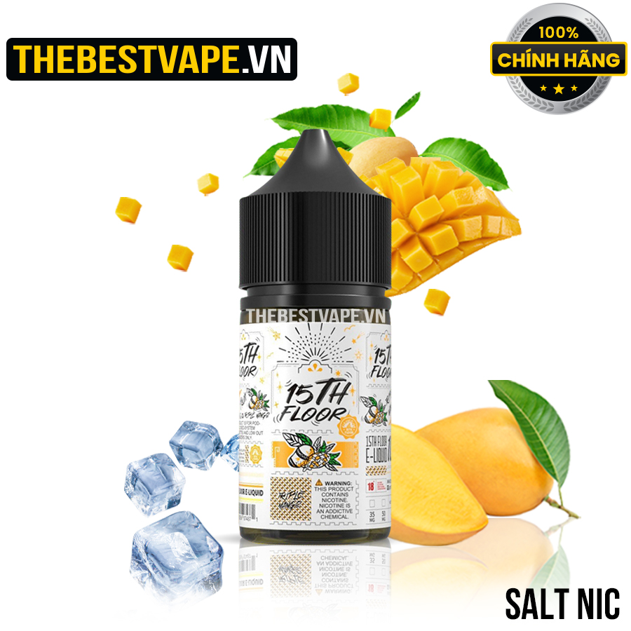 15TH Floor - TRIPLE MANGO ( Xoài Xanh Vàng Đỏ Mixed Lạnh ) - Salt Nicotine