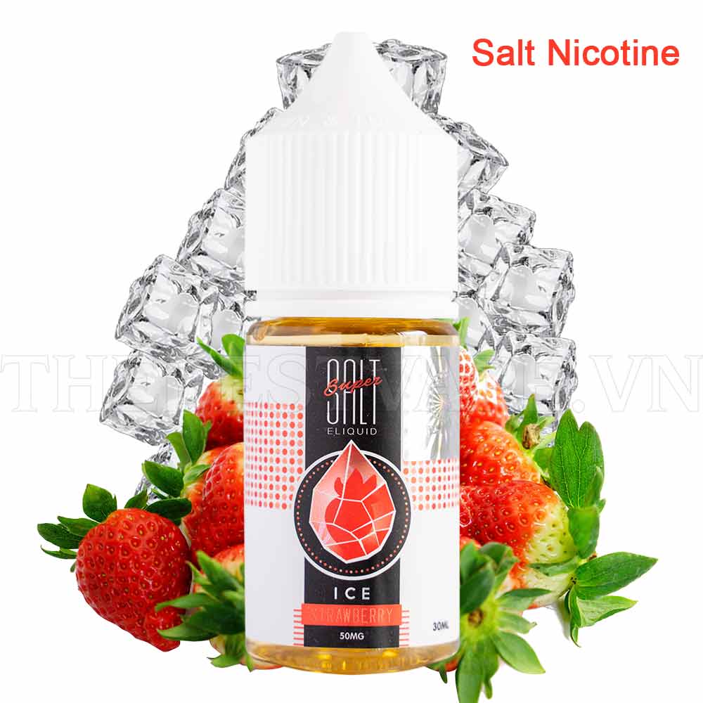 Tinh dầu vape salt nicotine Strawberry Sua Ice 30ml - Super Salt