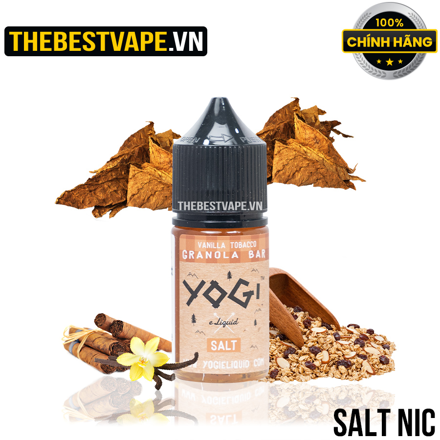 Yogi ( Granola Bar ) - VANILLA TOBACO ( Ngũ Cốc Thuốc Lá Vani ) - Salt Nicotine