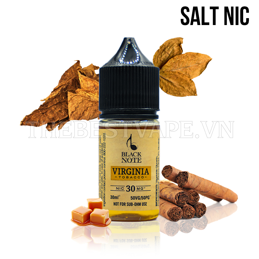 Black Note - VIRGINIA TOBACCO ( Thuốc Lá Ngọt Caramel ) - Salt Nicotine