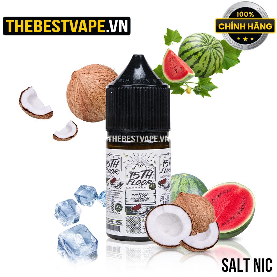 15TH Floor - WATERMELON COCONUT ( Dưa Hấu Dừa Lạnh ) - Salt Nicotine