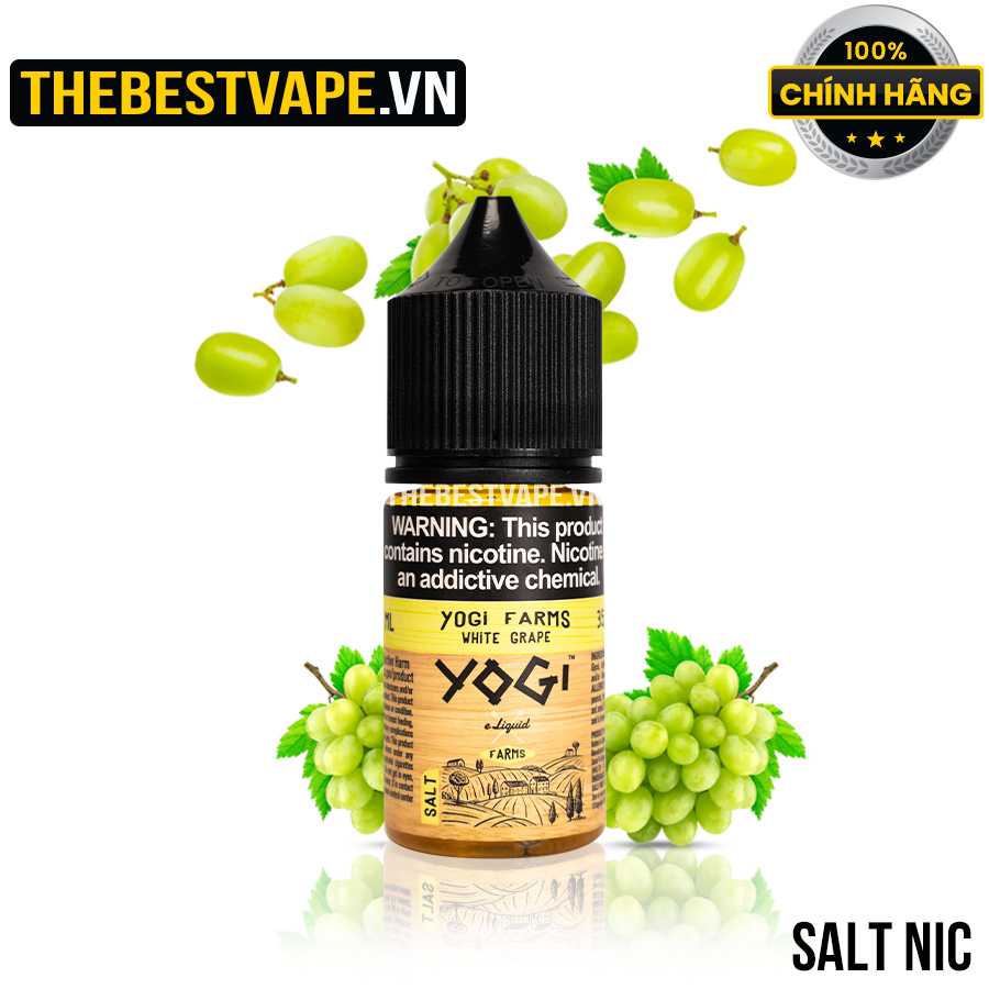 Yogi ( Farms ) - WHITE GRAPE ( Nho ) - Salt Nicotine